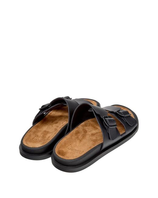 Camper Black Buckle Lluc Sandals