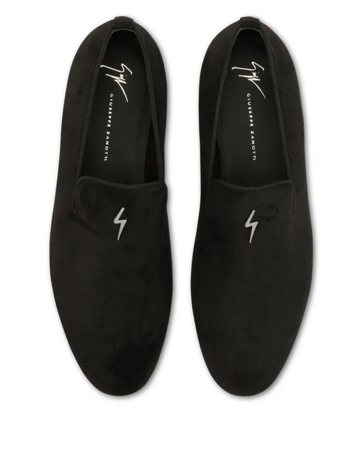 Giuseppe Zanotti Black G-Flash Loafers for men