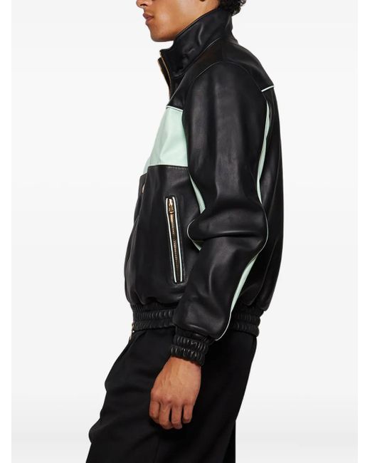 Giacca Con Inserti di Casablanca in Black da Uomo