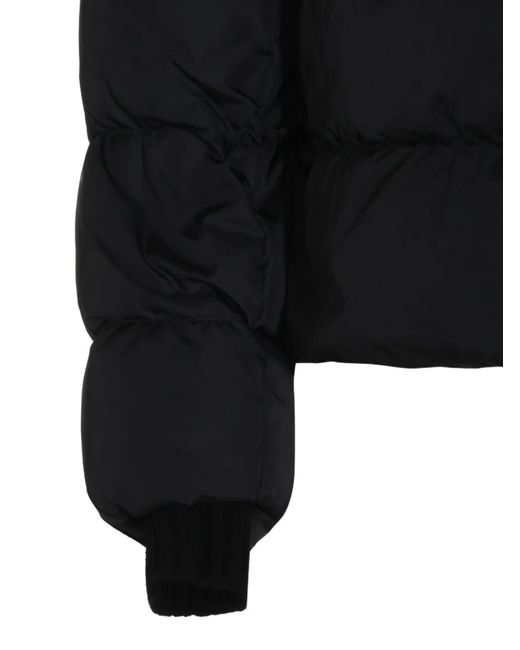 Herno Black Quilted Hooded Jacket