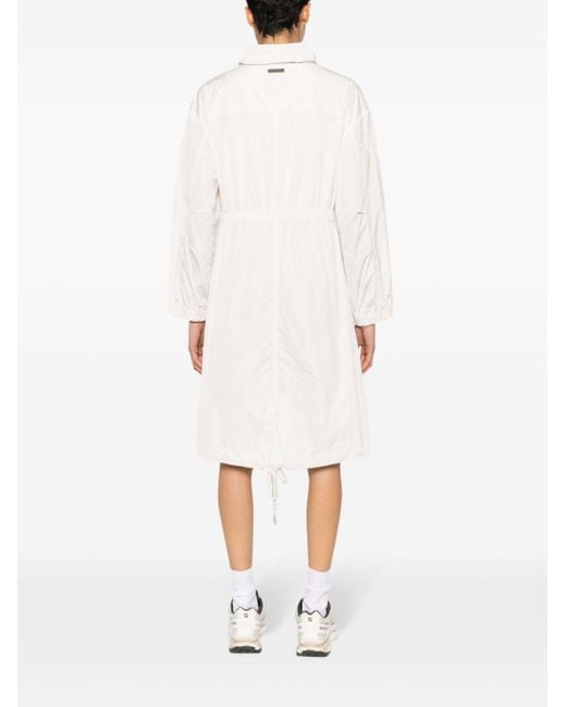 Peserico Maxi-jurk Verfraaid Met Kralen in het White