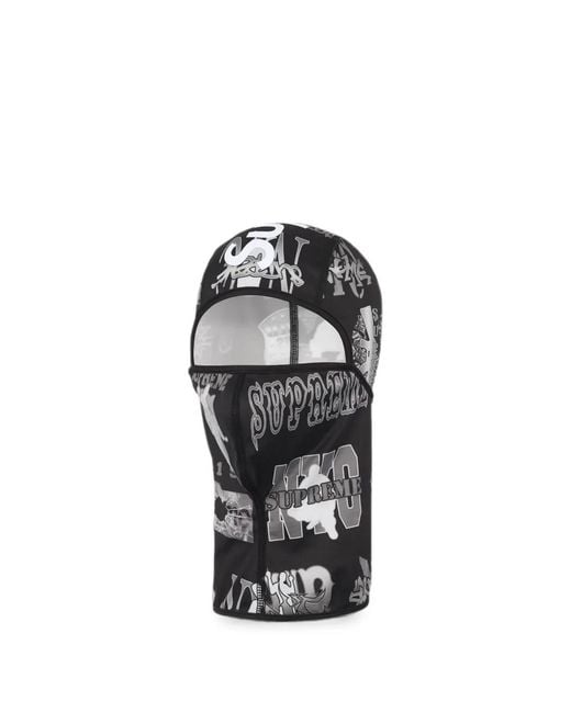Supreme Black Flash Lightweight Balaclava for men