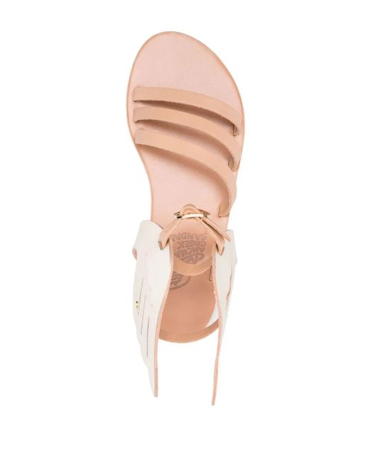 Ancient Greek Sandals Natural Leather Wing-Design Sandals