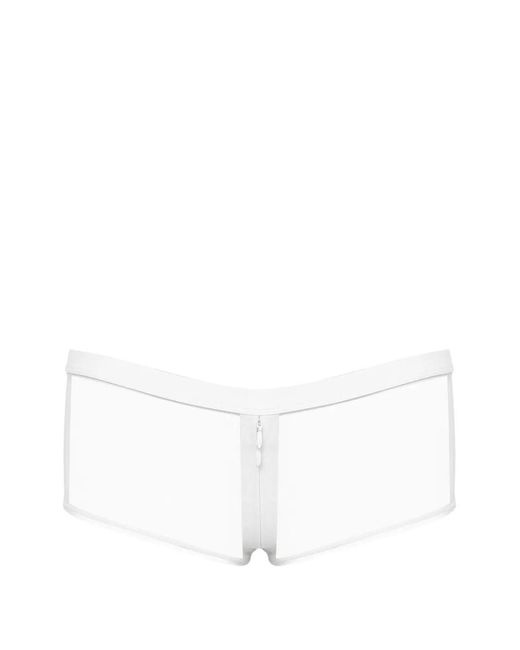 Maison Close White Pure Tentation Openable Shorts