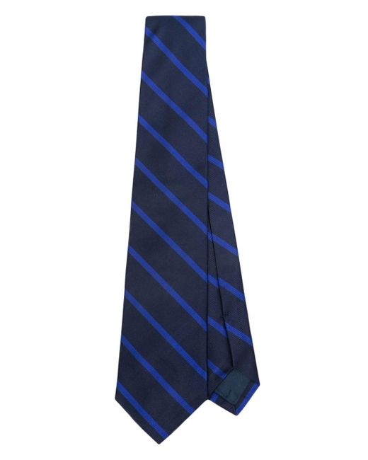 Cravate en soie à rayures Polo Ralph Lauren pour homme en coloris Blue
