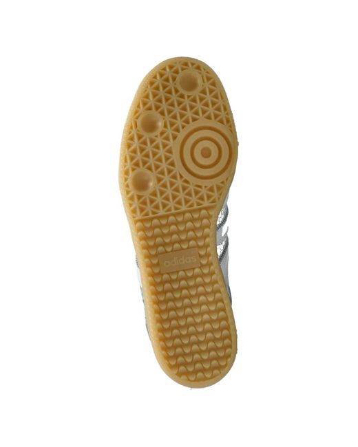 Adidas White Samba Og Snakeskin-Effect Leather Sneakers