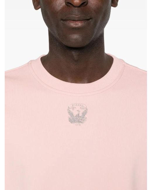 Felpa Girocollo di DIESEL in Pink da Uomo