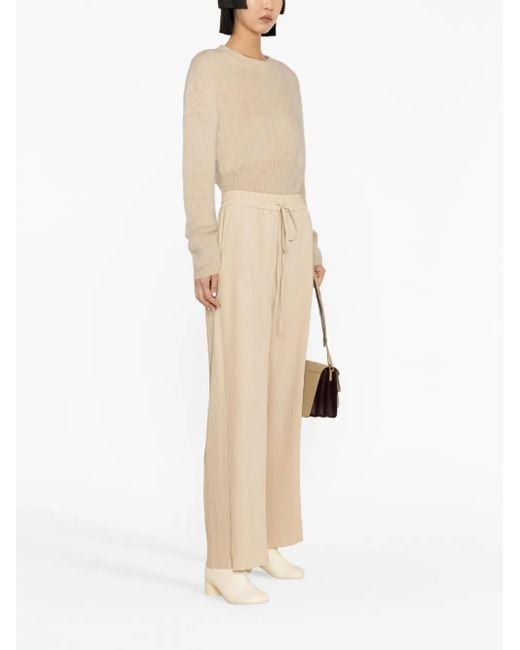 Henrik Vibskov Natural Naptune Straight-Leg Plissé Trousers