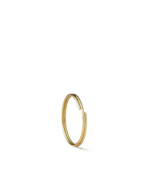 Shihara White 18Kt Double Hoop 20 Single Earring
