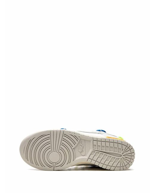 NIKE X OFF-WHITE Blue Dunk Low "Lot 10" Sneakers