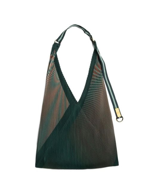 MULTITUDES BAGS Blue Isabella Pleated Tote Bag
