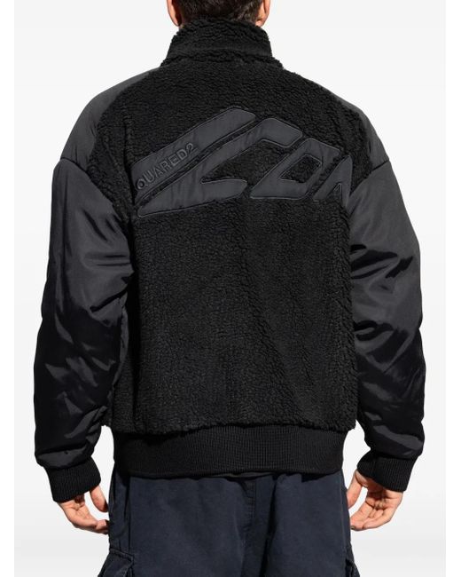DSquared² Black Zip-Up Bomber Jacket for men