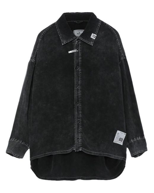 Maison Mihara Yasuhiro Black Faded Long-sleeve Shirt