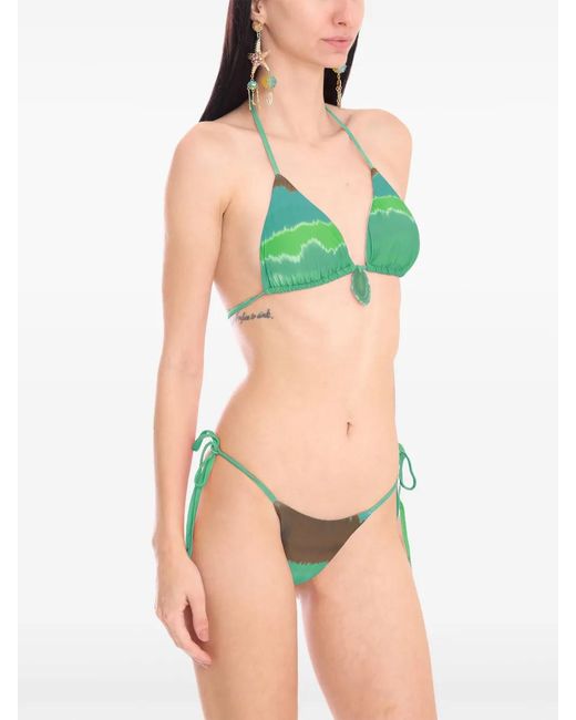 Amir Slama Green X Jade Picon Tie-Dye Bikini