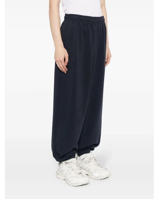 Vetements Blue Logo-Embroidered Track Pants