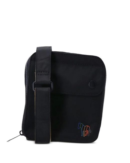 Borsa Messenger Zebra di Paul Smith in Black da Uomo