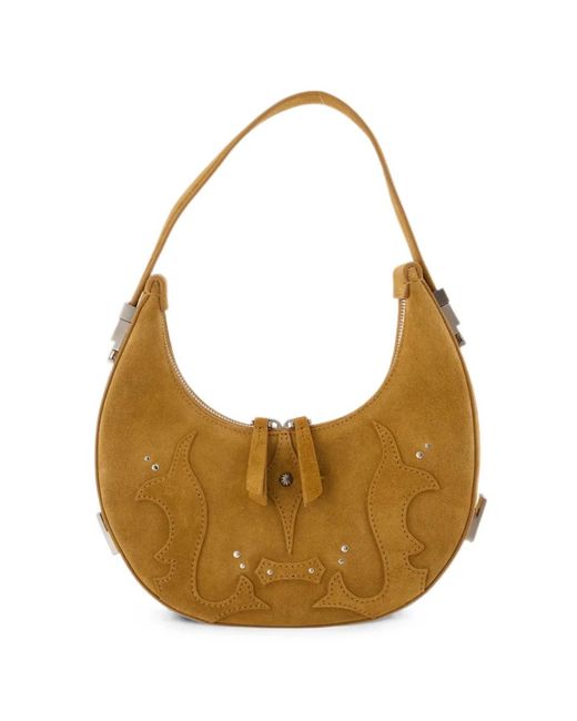 OSOI White Mini Toni Western-Style Shoulder Bag