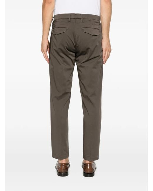 VELA SHOP Gray Button-Fastening Trousers for men