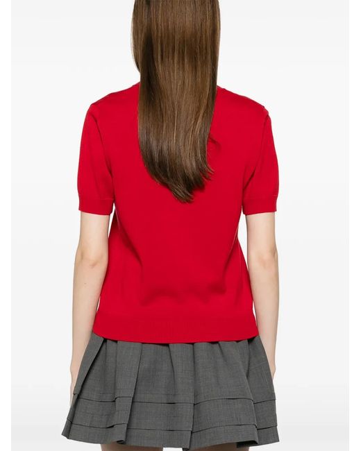 N°21 Red Brooch-Detail T-Shirt