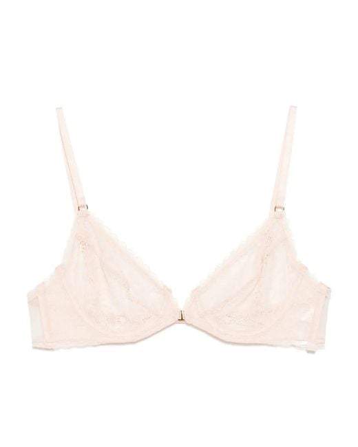 Kiki de Montparnasse Natural Dahlia Lace Demi Bra