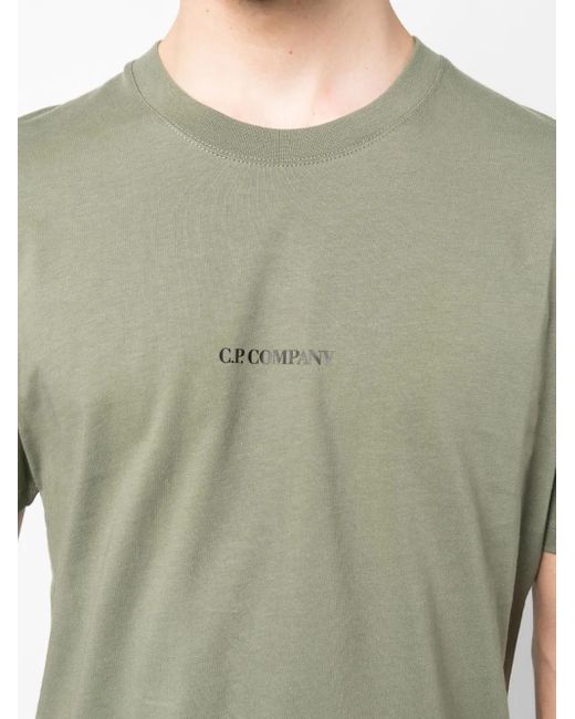 T-Shirt Con Stampa di C P Company in Green da Uomo