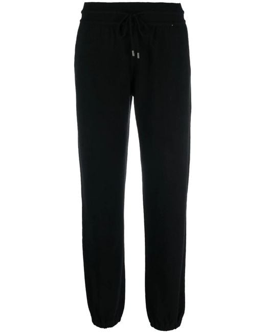 Loro Piana Black Knitted Cashmere Track Pants