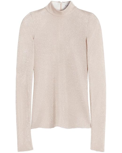 Lanvin White Shiny Top