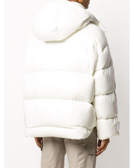 Valentino Vltn Puffer Jacket in White 