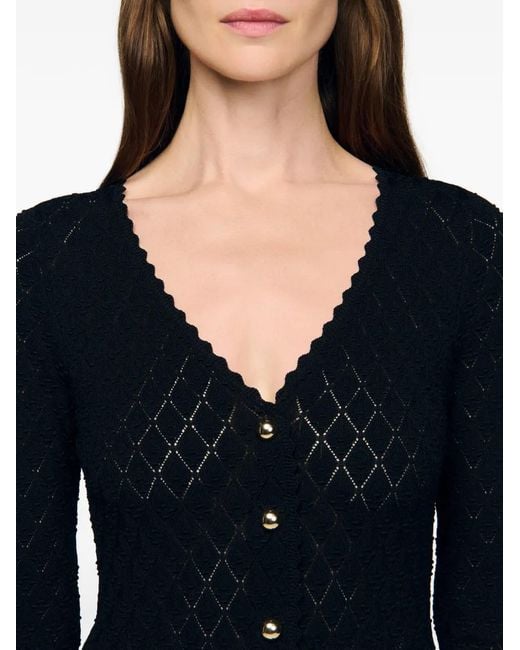 Sandro Black Knitted Maxi Dress