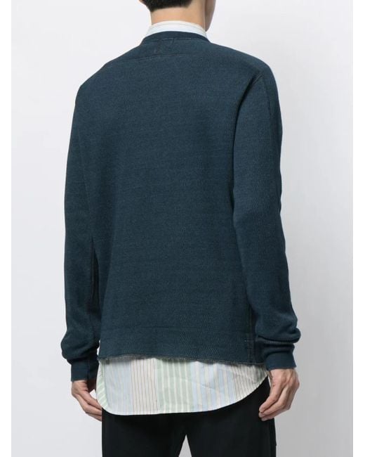 Maglione Con Effetto Jacquard di RRL in Blue da Uomo
