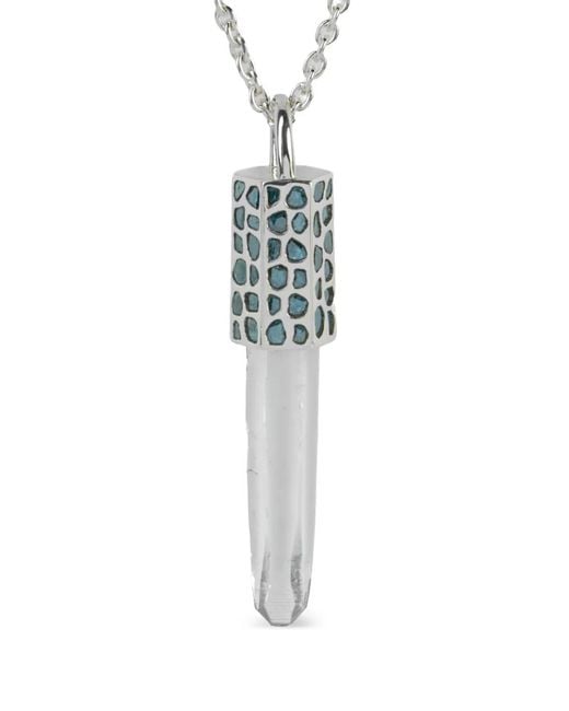 Parts Of 4 Blue Diamond Talisman Necklace