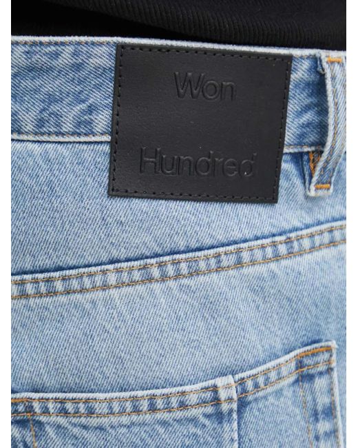 Won Hundred Blue Button Pocket Denim Jeans for men