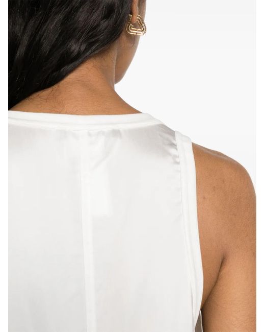 Fabiana Filippi White Panelled Cotton Tank Top