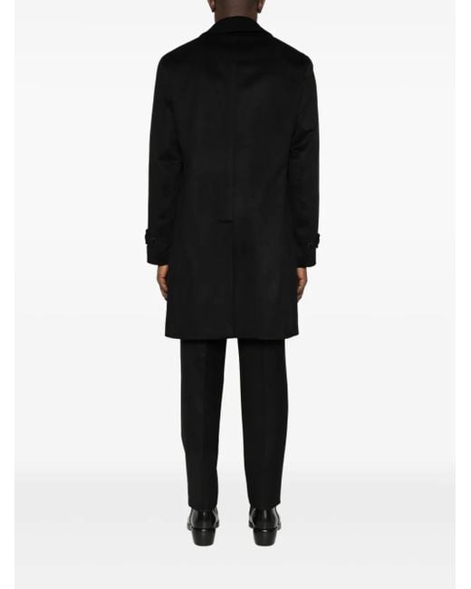 メンズ Lardini Side-pockets Single-breasted Coat Black