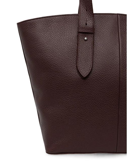 Coccinelle Brown Buckle-Detail Tote Bag