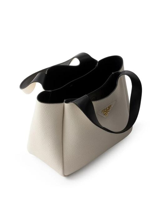 Prada レザーハンドバッグ White
