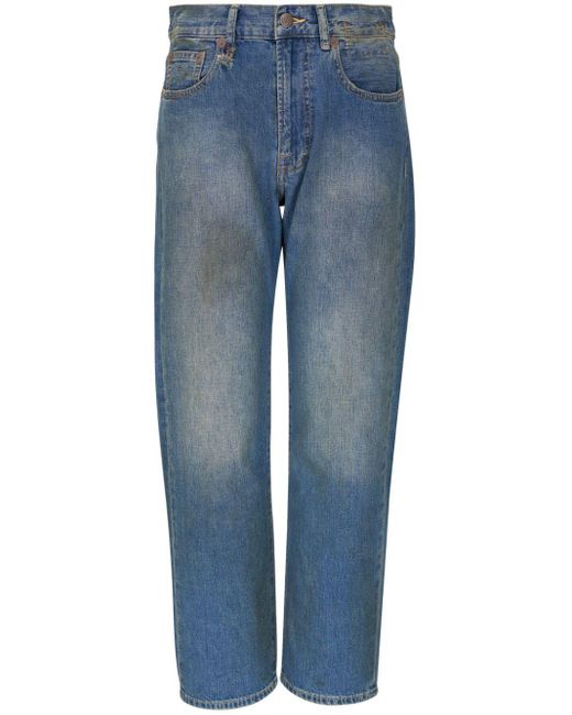 R13 Blue Straight-leg Jeans