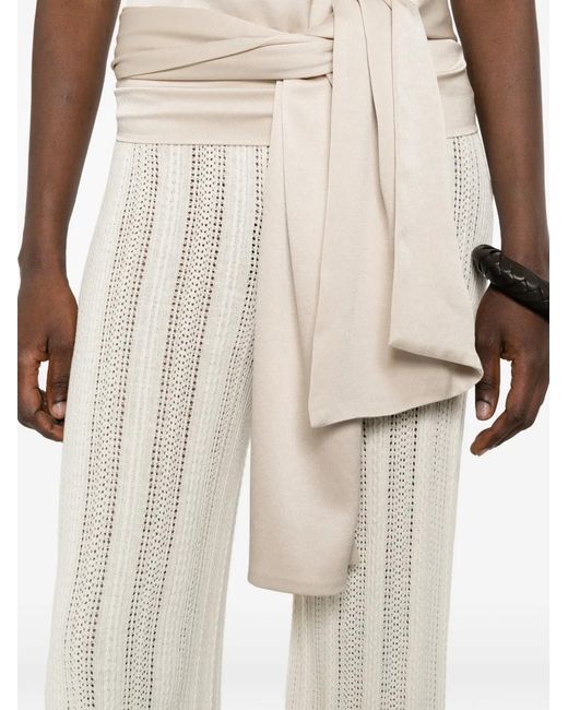 Pantalones Con Cinturilla Elástica Bompard de color White