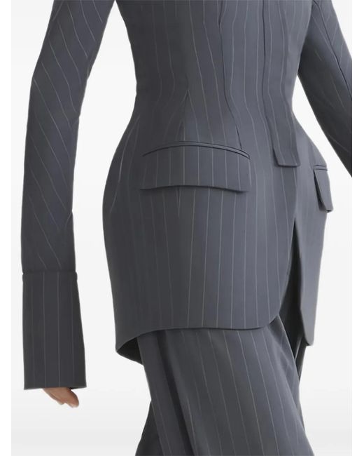 Mugler Black Pinstripe Jacket