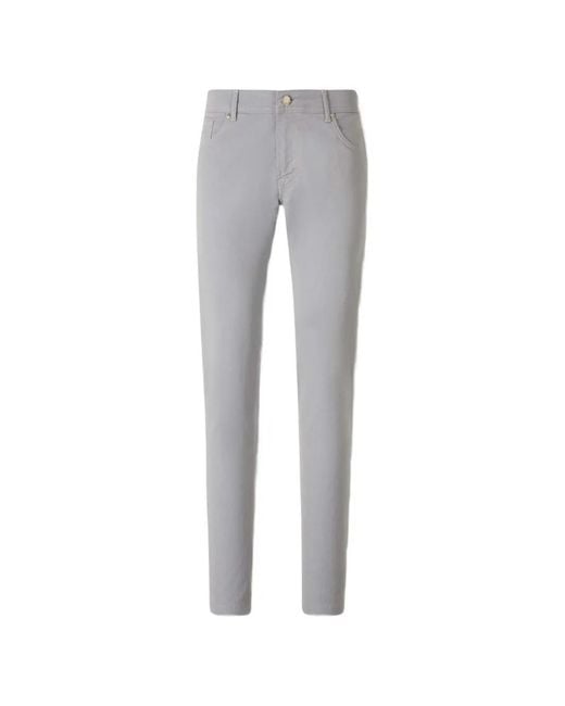 Marco Pescarolo Gray Logo-Patch Trousers for men