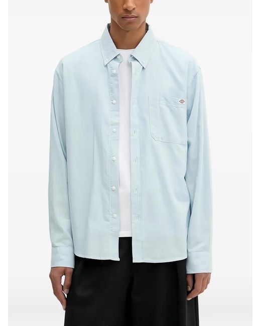 Dickies Blue Pocket Logo Shirt for men
