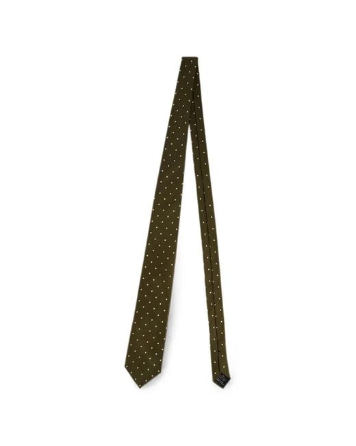 Tom Ford White Polka-Dot Silk Tie for men
