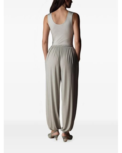 12 STOREEZ Gray Soft Power Drawstring Track Pants