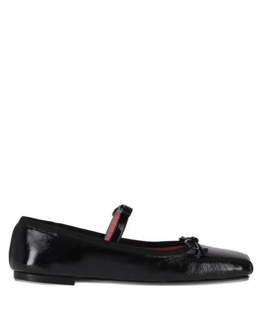 Vivetta Black Ballerina Classic Bow-Strap Ballet Flats