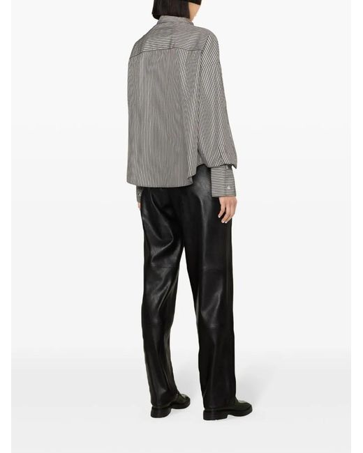 AMI Gray Oversized Shirt