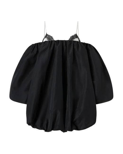 Pinko Black Ballon-Effect Mini Dress