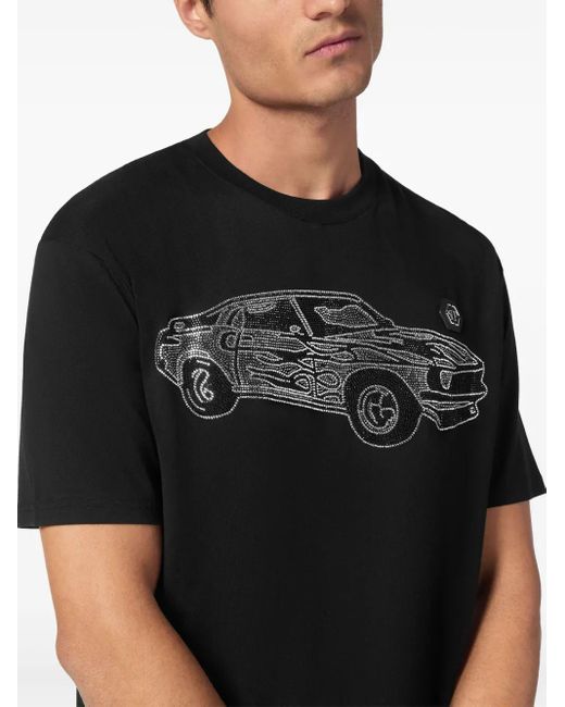 Philipp Plein Black T-Shirts for men