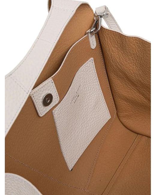 Gianni Chiarini Natural Pebble-textured Top-handle Tote Bag