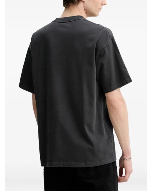 The Kooples Black Logo-Detail T-Shirt for men