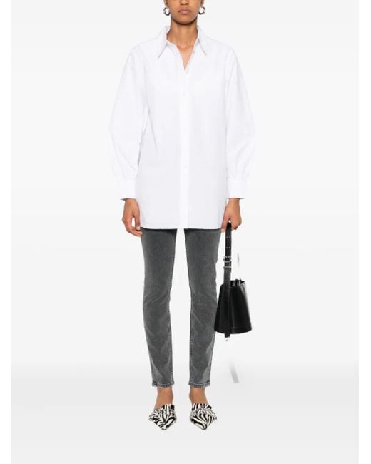 Marc O' Polo White Button-Down Long-Sleeve Shirt